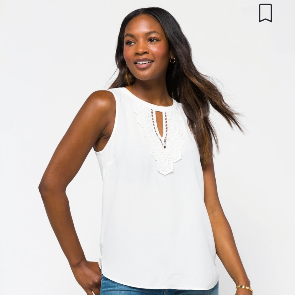 Daniel Rainn Keyhole Blouse NWT